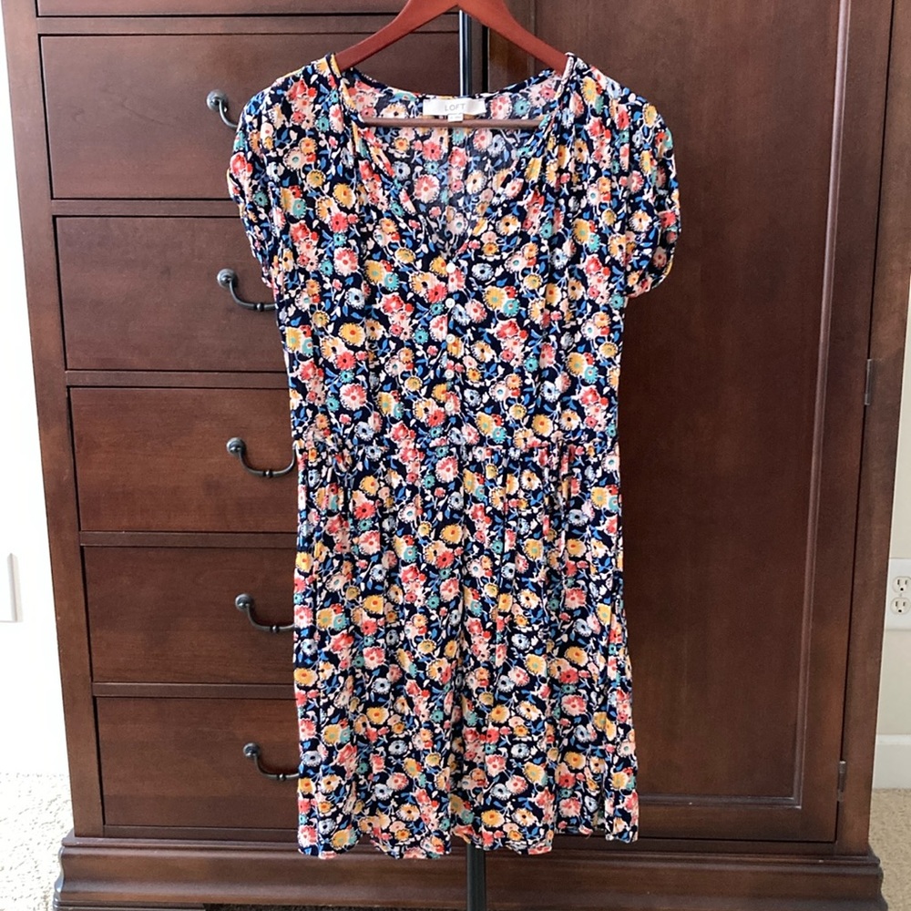 2 for $10 | Loft XS gathered waist dress